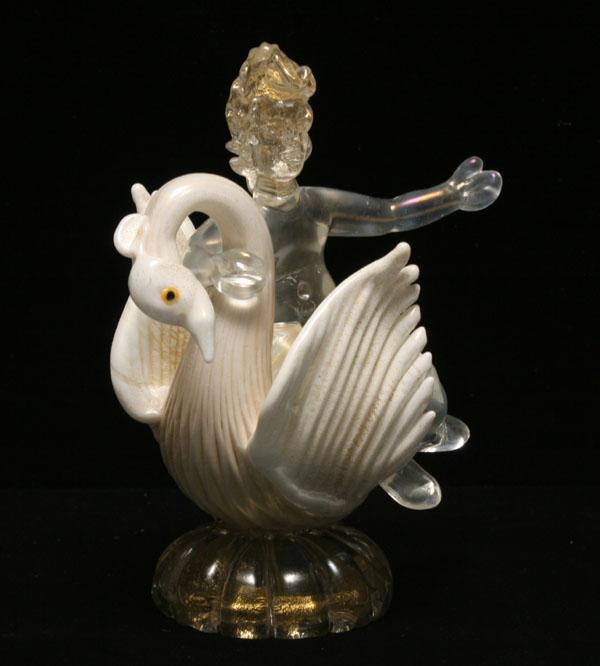 Barbini Cenedese cherub riding a