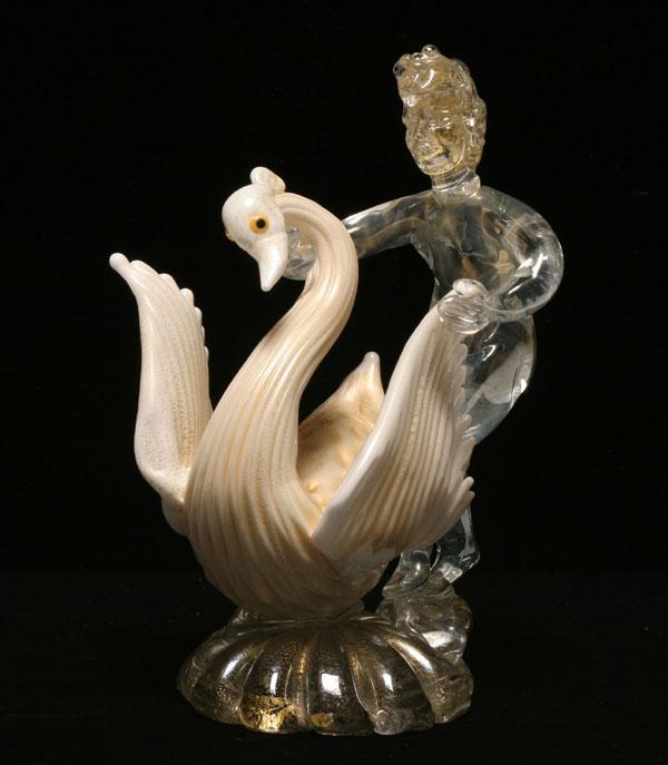 Barbini Cenedese cherub riding a