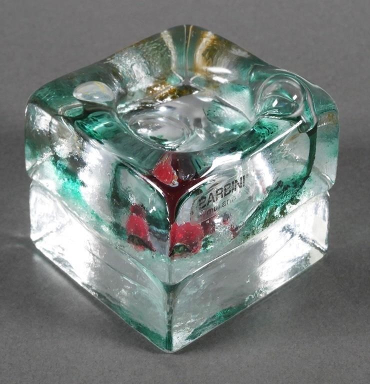 BARBINI MURANO CUBECube form dish