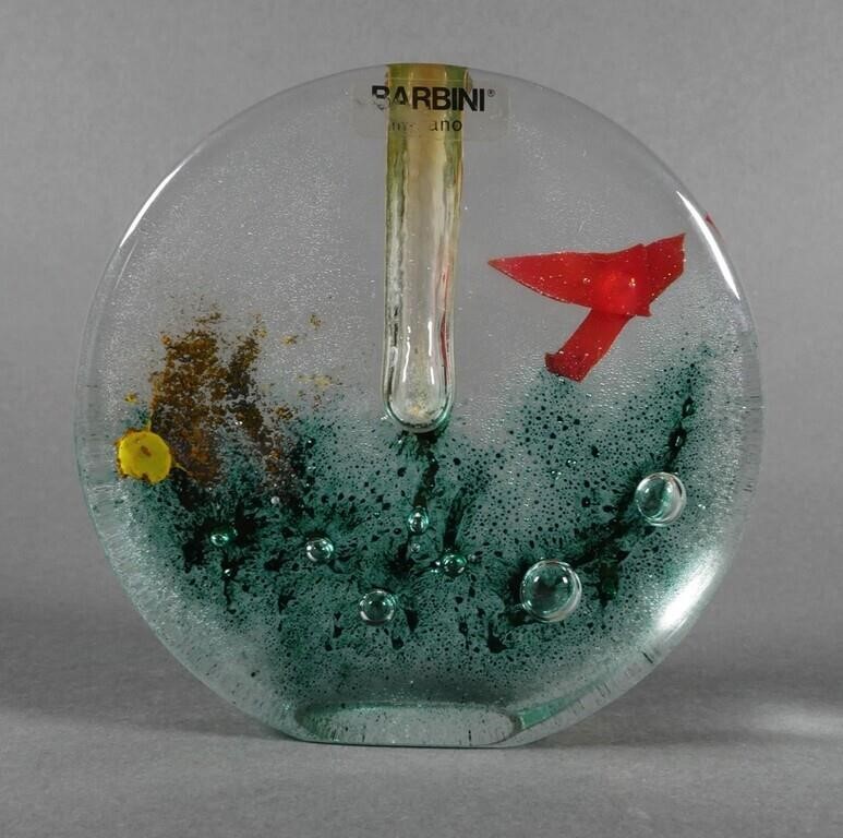 BARBINI MURANO VASECircular form