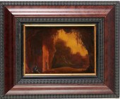 BARBIZON SCHOOL, OIL ON METAL