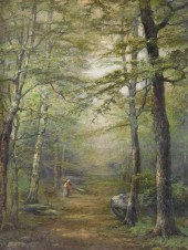 BARBIZON TYPE OIL ON CANVAS, L