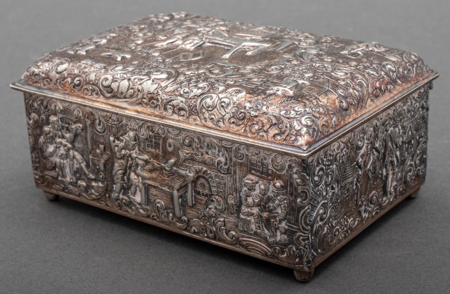BARBOUR SILVER PLATE DUTCH SCENE