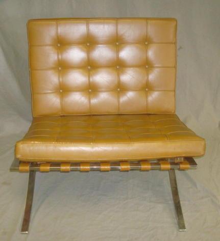 Barcelona Chair with Brown