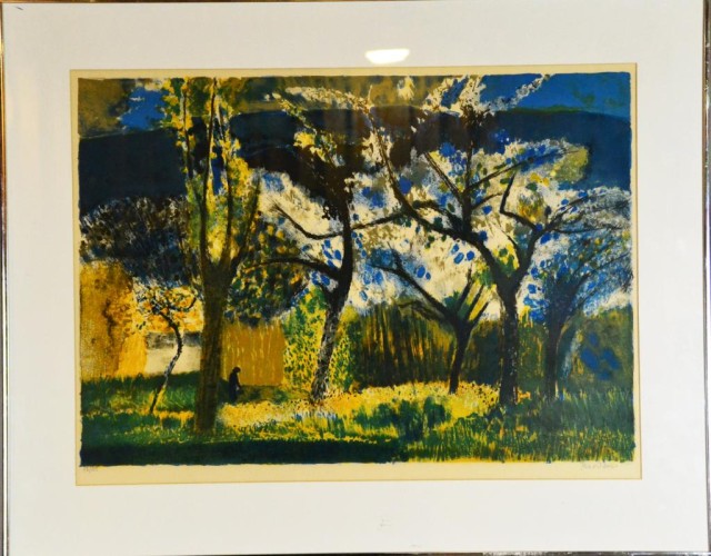 Bardone Landscape Lithograph On