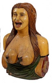 BARE-BREASTED FOLK-ART BEER/BR