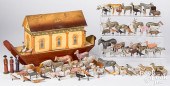 BARGE BOTTOM PAINTED WOOD NOAH