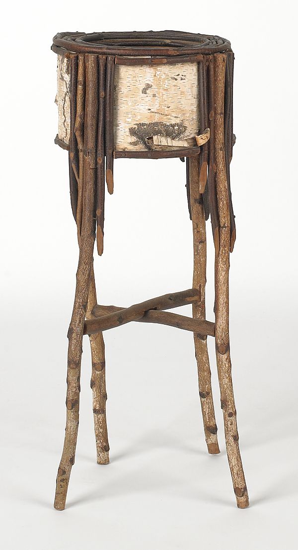 Bark and twig planter 20th c. 29