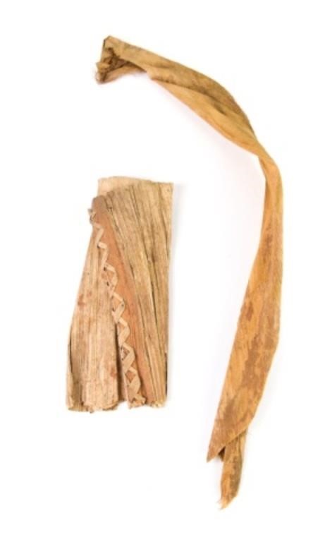 BARK CLOTHFolded bark cloth with
