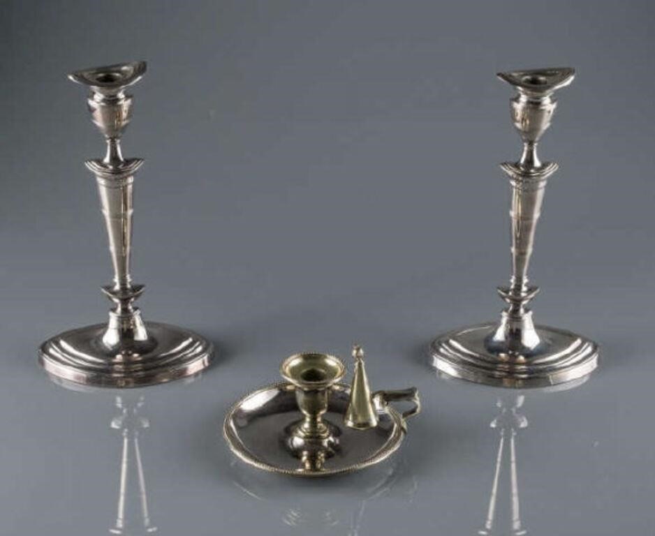 BARKER ELLIS CANDLESTICKS & CHAMBER
