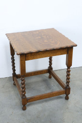 BARLEY TWIST SIDE TABLE WITH P