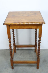 BARLEY TWIST SIDE TABLE WITH P