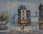 BARNETT, VIEW OF THE EIFFEL TO