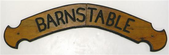 ''Barnstable'' ship quarterboard 