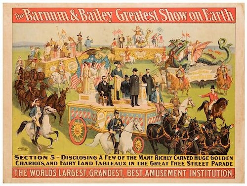 BARNUM AND BAILEY GREATEST SHOW