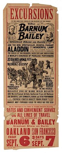 BARNUM AND BAILEY GREATEST SHOW