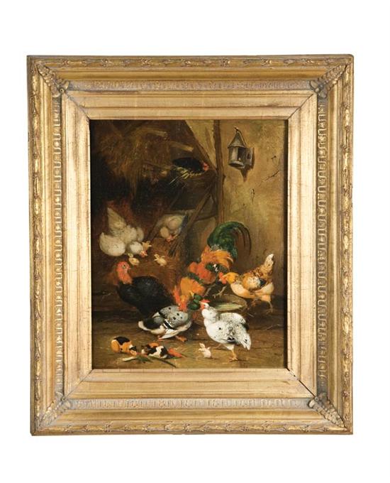BARNYARD SCENE BY CLAUDE