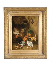 BARNYARD SCENE BY CLAUDE GUILL