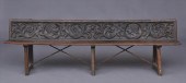 BAROQUE CARVED OAK BENCH The l