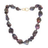 BAROQUE FRESHWATER PEARL, 14K