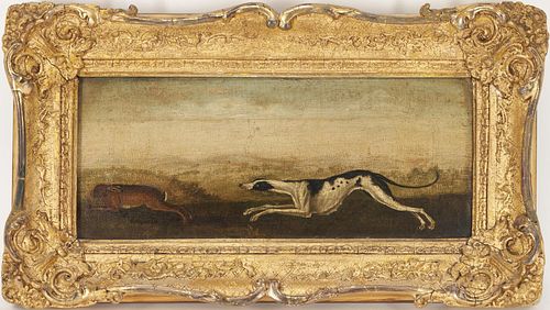 BAROQUE HUNT SCENE PAINTING OF