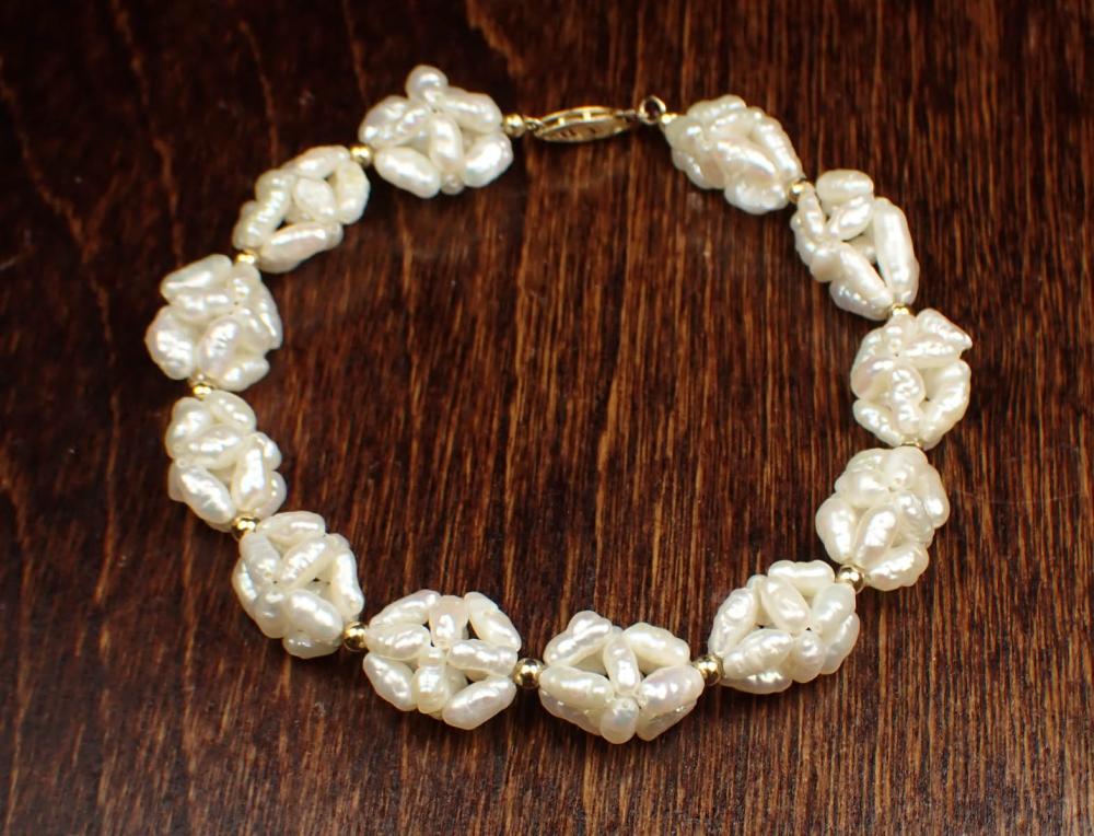 BAROQUE PEARL AND FOURTEEN KARAT