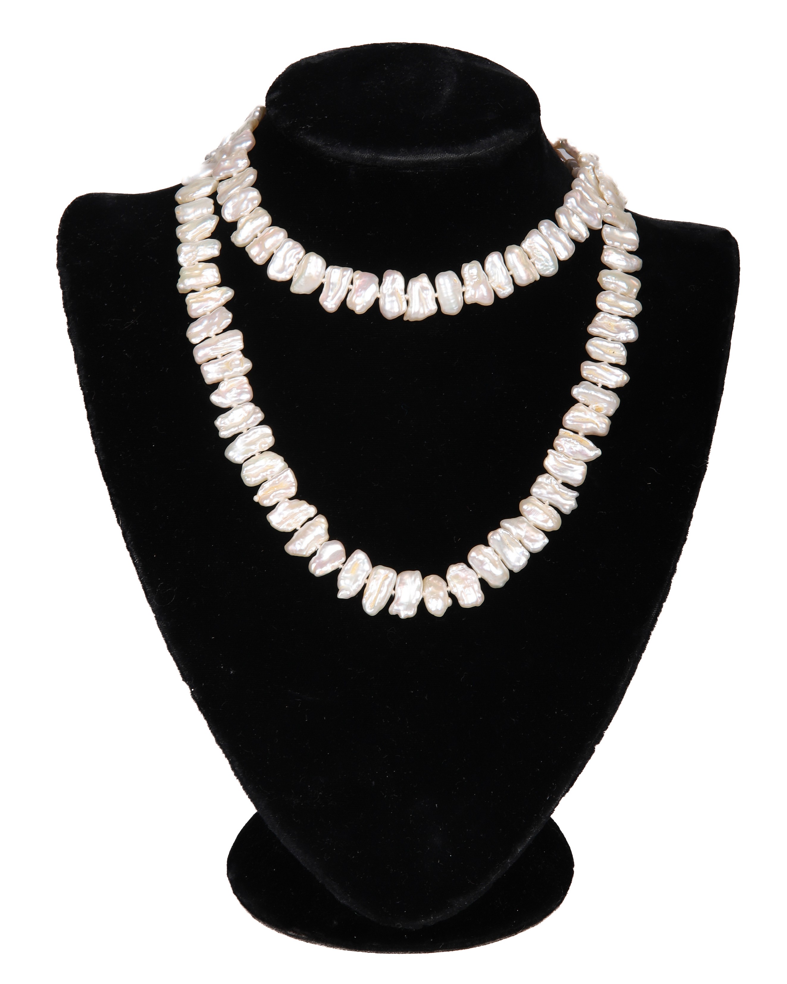Baroque pearl strand, 98-pearl