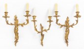 BAROQUE REVIVAL GILT BRONZE 2-