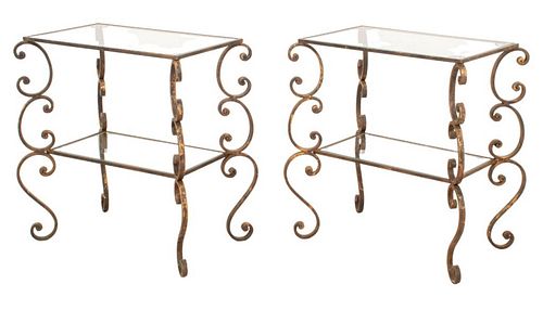 BAROQUE REVIVAL GILT WROUGHT IRON