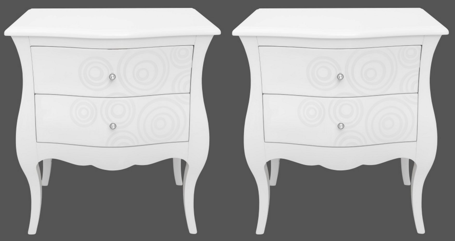 BAROQUE REVIVAL TWO DRAWER BOMBE