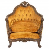 BAROQUE REVIVAL UPHOLSTERED CL