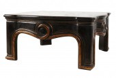 BAROQUE-STYLE BLACK PAINTED AN