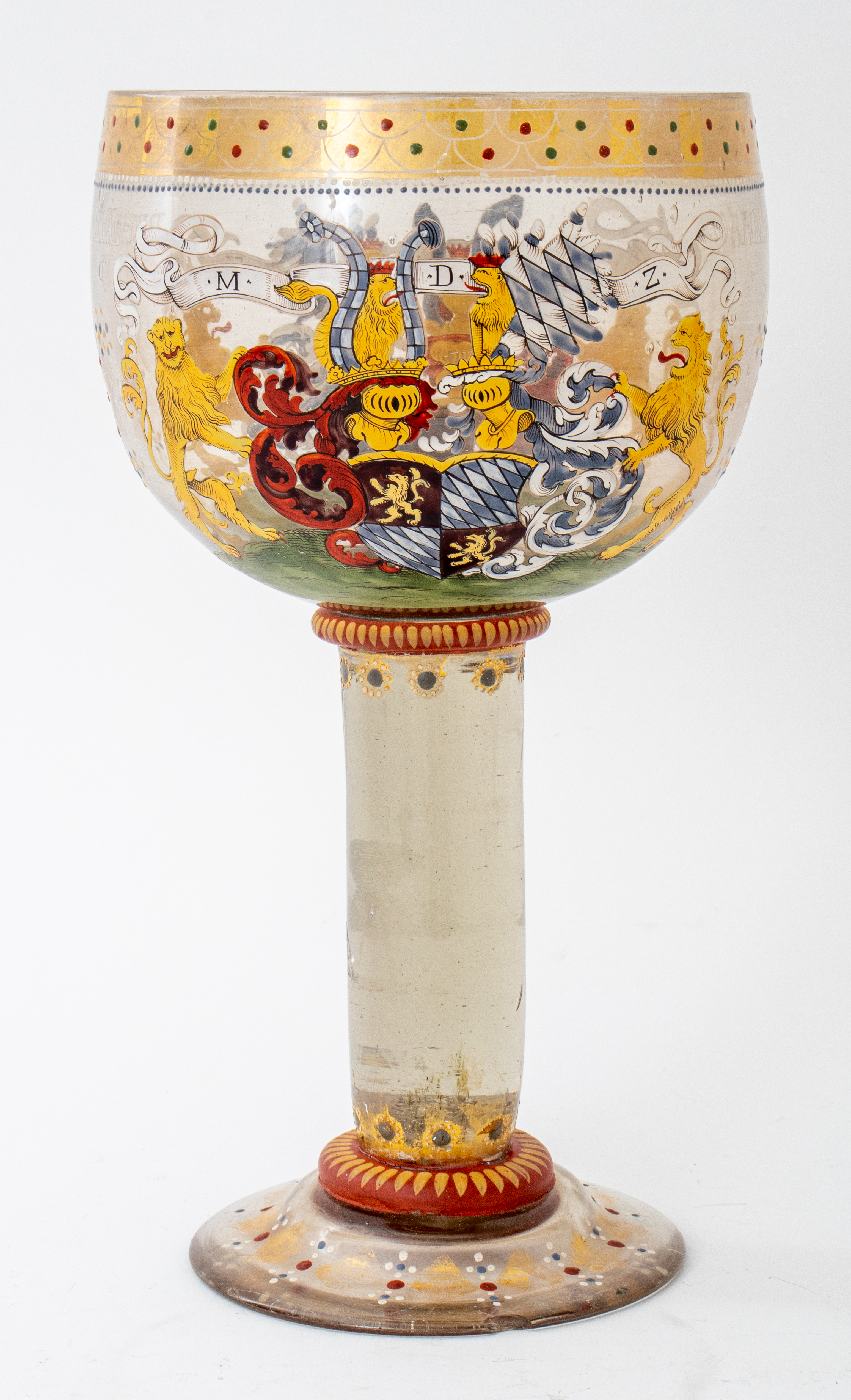 BAROQUE STYLE BOHEMIAN ENAMELED