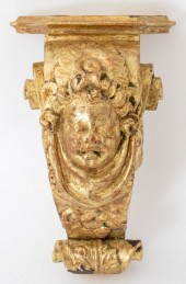 BAROQUE STYLE CARVED GILTWOOD