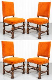 BAROQUE STYLE CARVED OAK SIDE