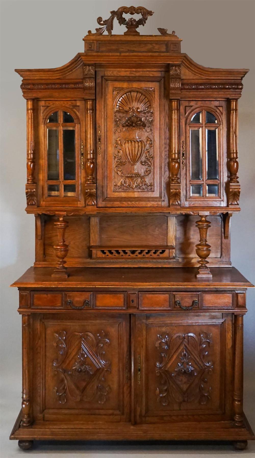 BAROQUE STYLE CARVED TWO-PART