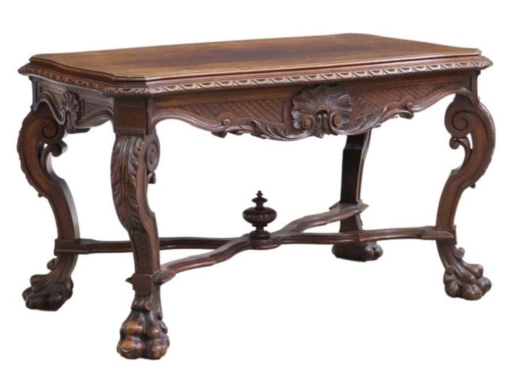 BAROQUE STYLE CARVED WALNUT
