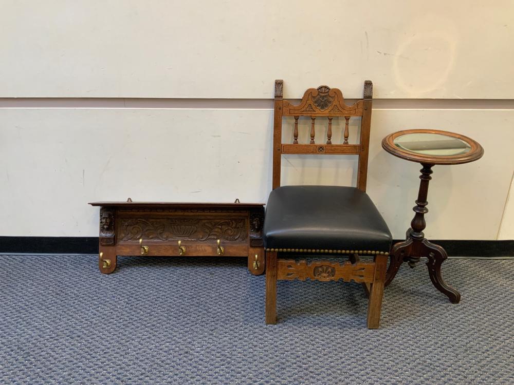 BAROQUE STYLE CARVED WOOD AND