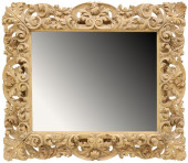 BAROQUE STYLE CARVED WOOD SCRO