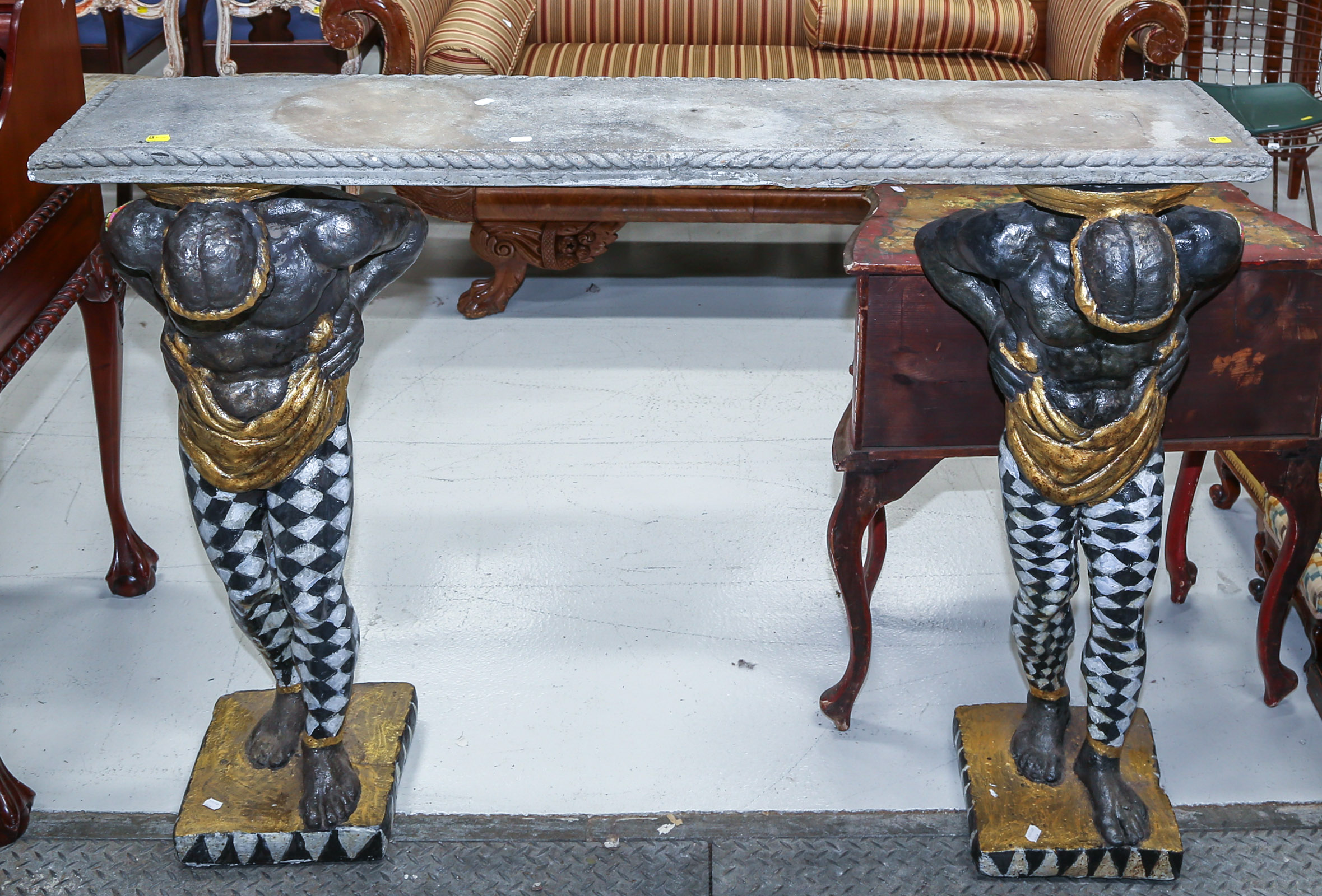 BAROQUE STYLE CEMENT FIGURAL
