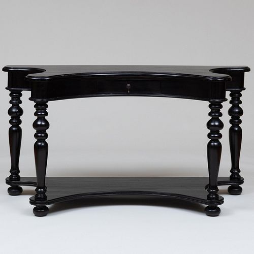 BAROQUE STYLE CONCAVE FORM BLACK