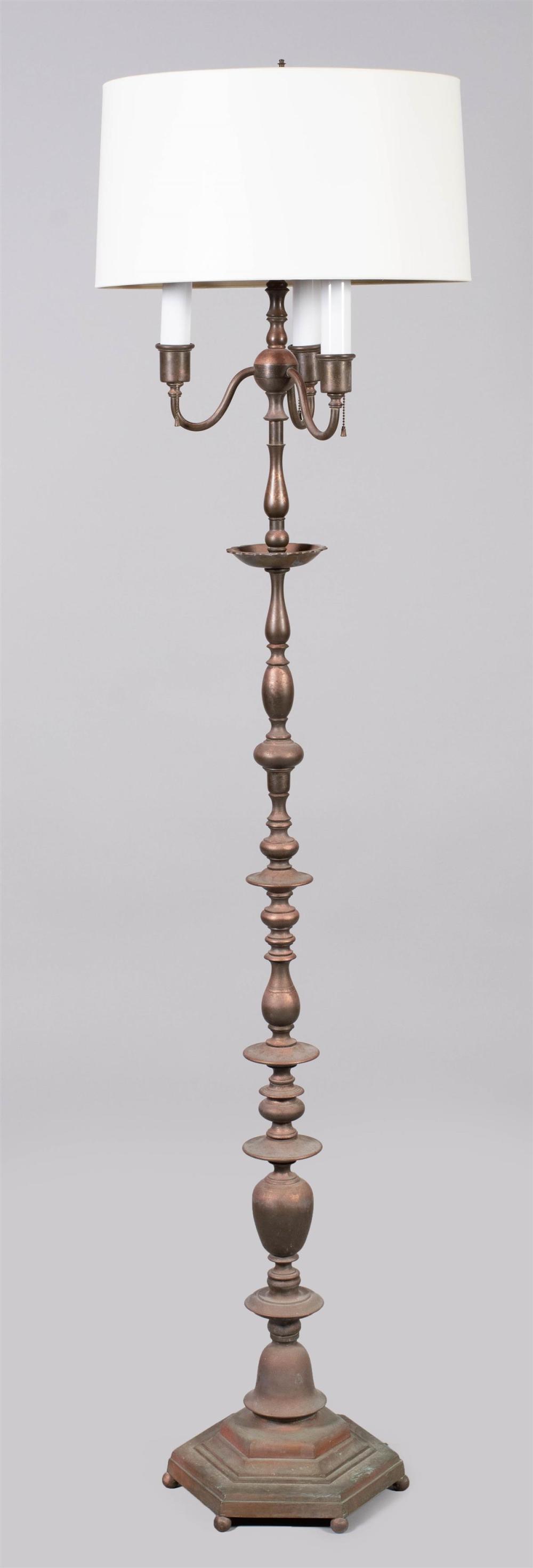 BAROQUE STYLE COPPER PATINATED