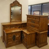 BAROQUE STYLE FRUITWOOD TRIPLE