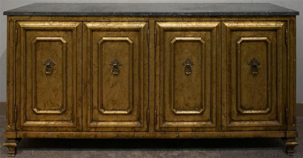 BAROQUE STYLE GILT PAINTED AND