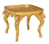 BAROQUE STYLE GILT RAM'S HEAD