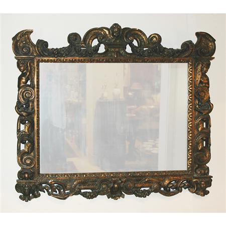 Baroque Style Gilt-Wood Mirror 	 