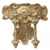 BAROQUE STYLE GILTWOOD CANDLE