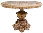 BAROQUE STYLE GILTWOOD & MARBL