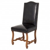 BAROQUE STYLE LEATHER UPHOLSTE