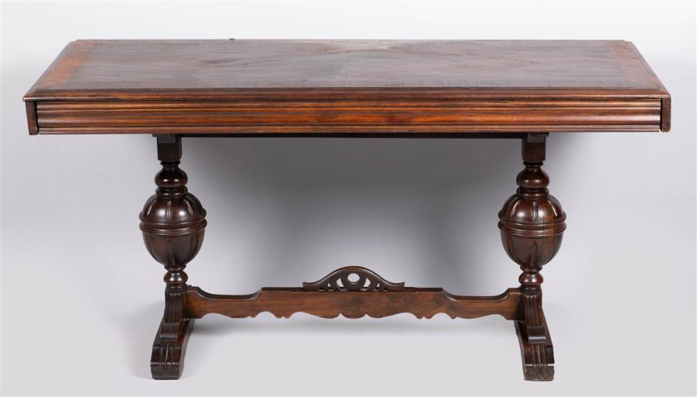BAROQUE STYLE MAHOGANY TRESTLE